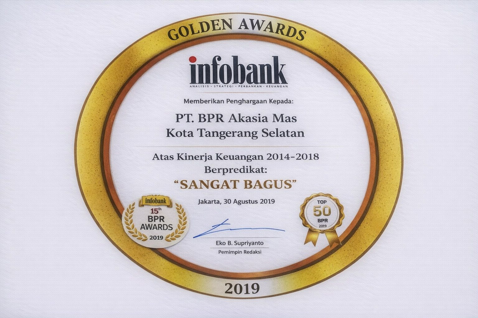 10th Infobank BPR Awards 2019 – Golden Awards