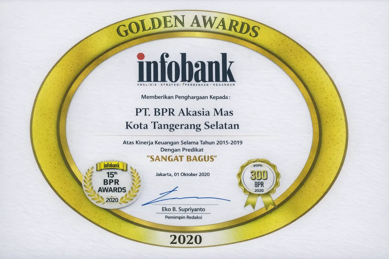 11th Infobank BPR Awards 2020 – Golden Awards