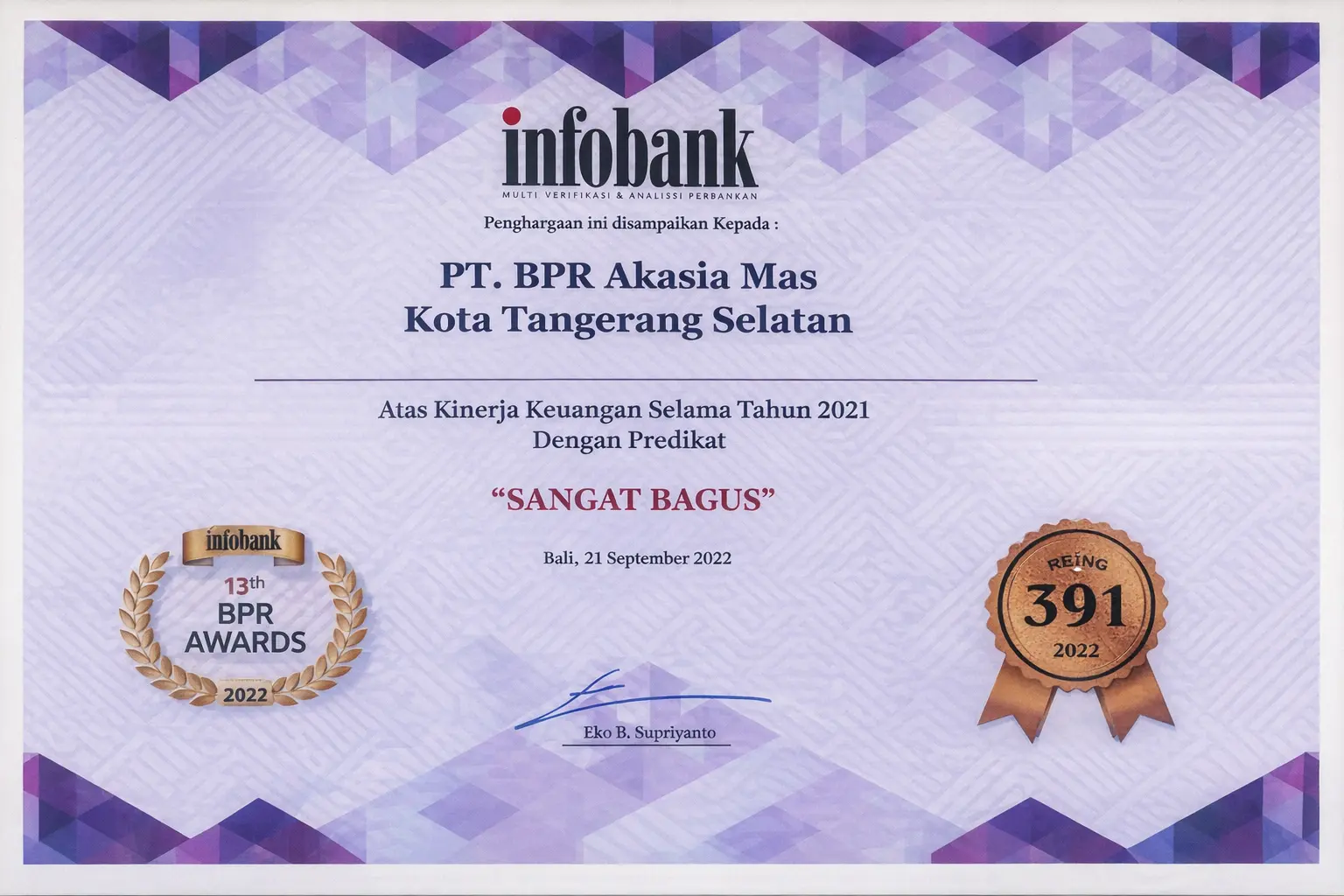 13th Infobank BPR Awards 2022