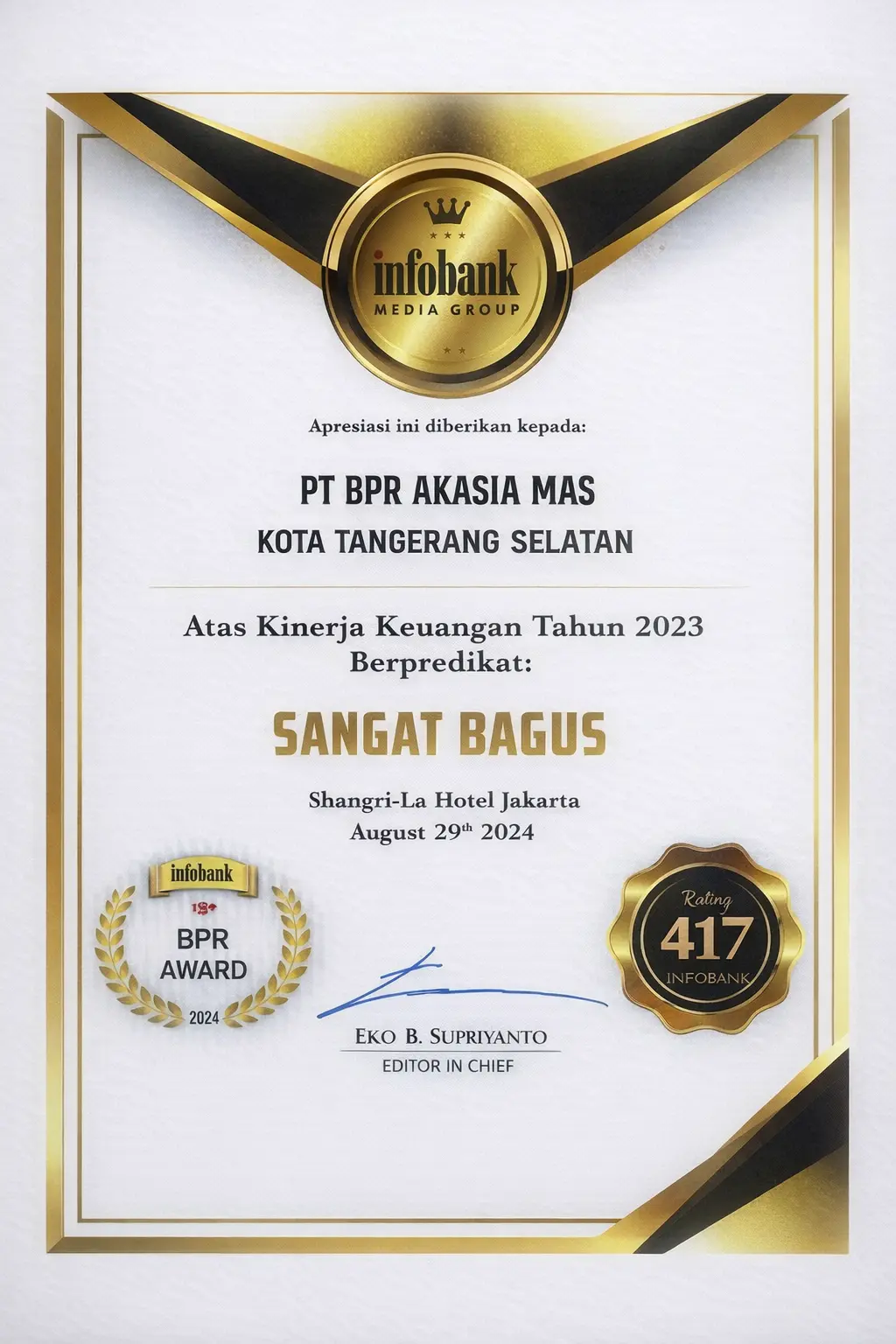 15th Infobank BPR Awards 2024